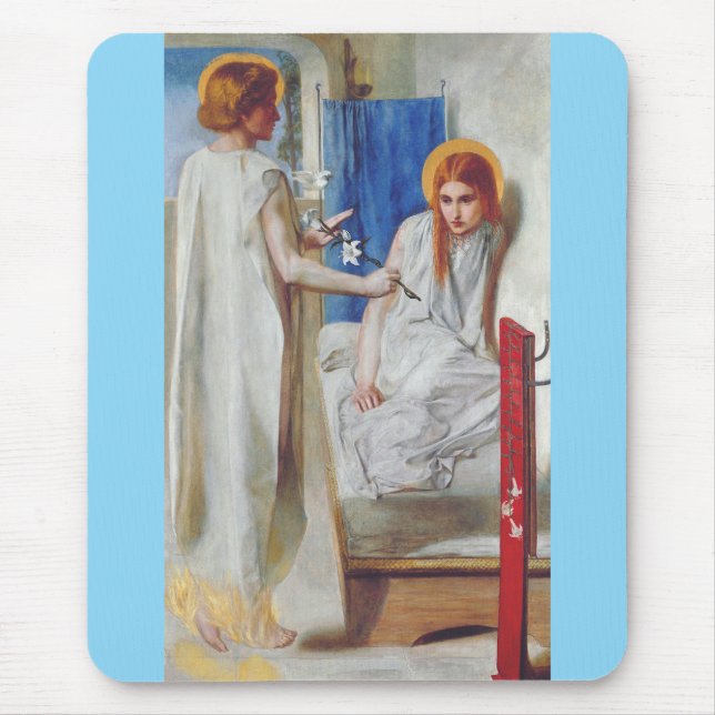 Ankündigung von Dante Gabriel Rossetti Mousepad (Vorne)