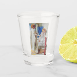 Ankündigung von Dante Gabriel Rossetti Schnapsglas