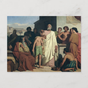 Ankündigung von David durch Saul, 1842 Postkarte