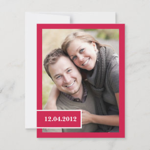 Ankündigung von elegantem Save the Date Foto