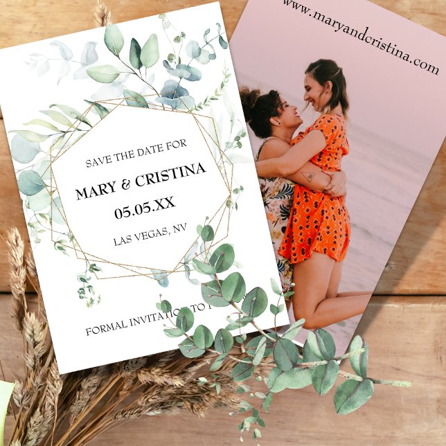 Ankündigung von Eukalyptus Design Save the Date Fo (Von Creator hochgeladen)