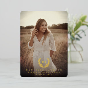 Ankündigung von Foil Monogram 2 Foto Abschluss