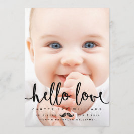 ANKÜNDIGUNG VON Foto GEBURT | Baby Boy Modernes Sk