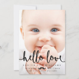 ANKÜNDIGUNG VON Foto GEBURT | Baby Boy Modernes Sk