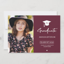 Ankündigung von Foto-Graduate-Abschluss Bordeaux