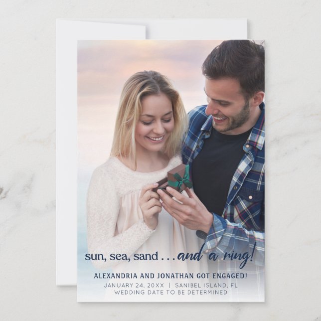 Ankündigung von Foto Verlobung (Vorderseite)