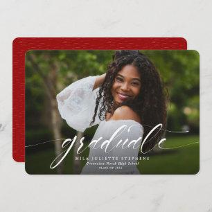 Ankündigung von Fotos mit einfachem rotem Abschlus