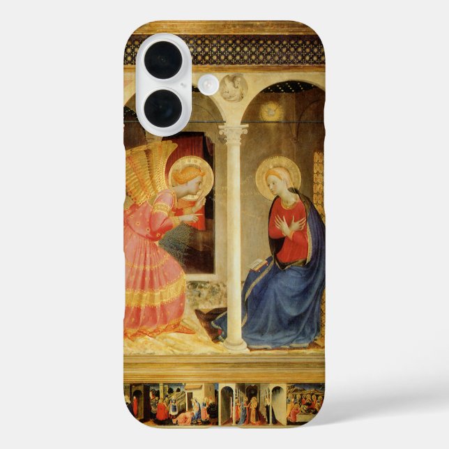 Ankündigung von Fra Angelico, Kunst der Renaissanc Case-Mate iPhone Hülle (Rückseite)