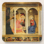 Ankündigung von Fra Angelico, Kunst der Renaissanc Getränkeuntersetzer<br><div class="desc">Vintage Renaissance-Kunst,  die Ankündigung von Fra Angelico,  1432-1434. Die Cortona Altarpiece,  die Annunziation,  wurde für die Kirche San Domenico in Cortona hingerichtet.</div>