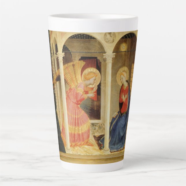 Ankündigung von Fra Angelico, Kunst der Renaissanc Milchtasse (Vorderseite)
