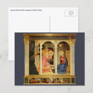 Ankündigung von Fra Angelico, Kunst der Renaissanc Postkarte