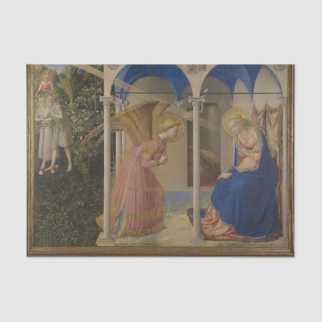 Ankündigung von Fra Angelico Seidenpapier (Vorderseite)