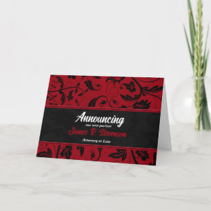 Ankündigung von Geschäftspartner Red Damask