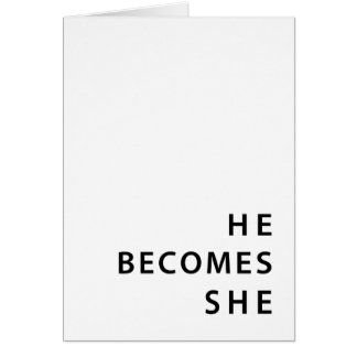 Ankündigung von Geschlechtsumwandlungen: Er wird s