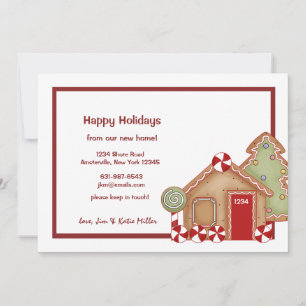 Ankündigung von Gingerbread House Holiday Moving