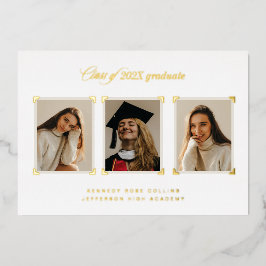 Ankündigung von Gold Album Corners Foto Abschluss