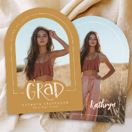 Ankündigung von Gold Blush Pink Foto Abschluss