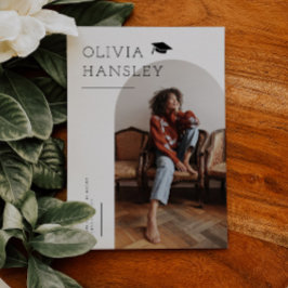 Ankündigung von Graduate Name White Arch Abschluss