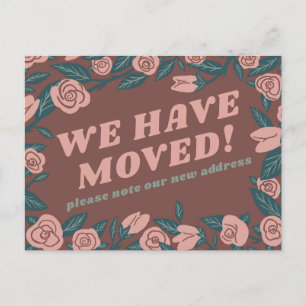 ANKÜNDIGUNG VON Green Pink Rose Frame benutzerdefi Postkarte