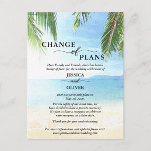 Ankündigung von Hochzeiten am Strand Postkarten