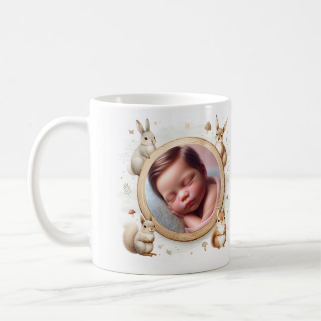 Ankündigung von Holztieren Kaffeetasse (Links)
