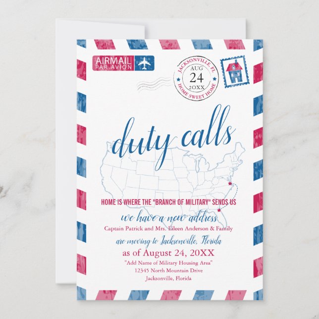 Ankündigung von Jackstonville Florida Military Mov (Vorderseite)