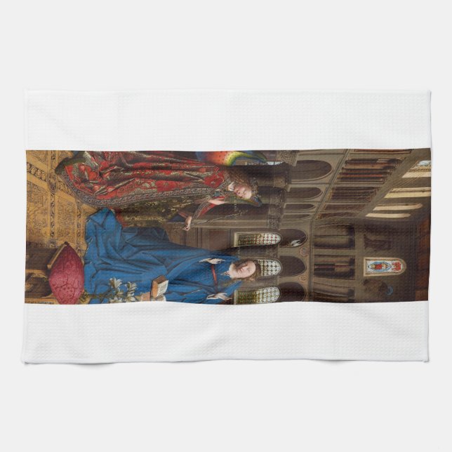 Ankündigung von Jan van Eyck Geschirrtuch (Horizontal)