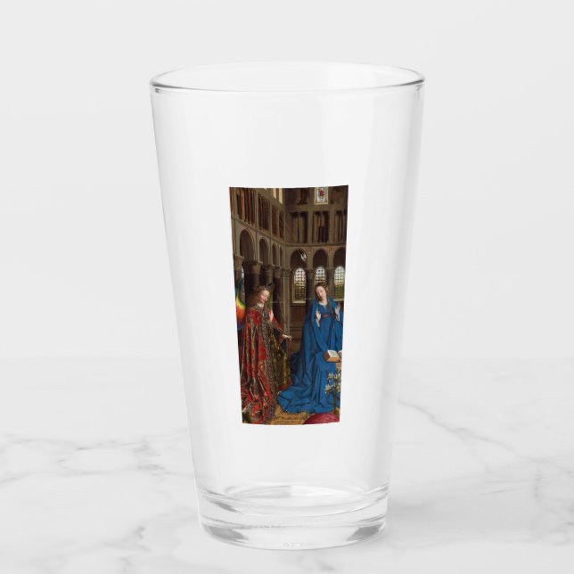 Ankündigung von Jan van Eyck Glas (Vorderseite)