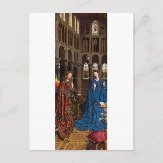 Ankündigung von Jan van Eyck Postkarte (Vorderseite)