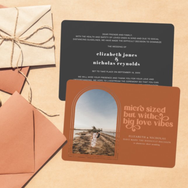 Ankündigung von Kleinsthochzeiten (Von Creator hochgeladen)