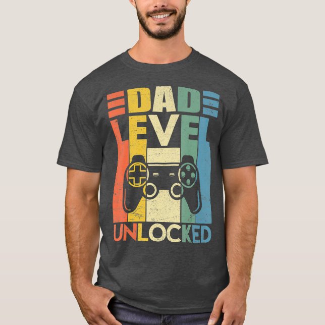 Ankündigung von MÄNNERVÄCHTIGKEIT Vater Level ents T-Shirt (Vorderseite)