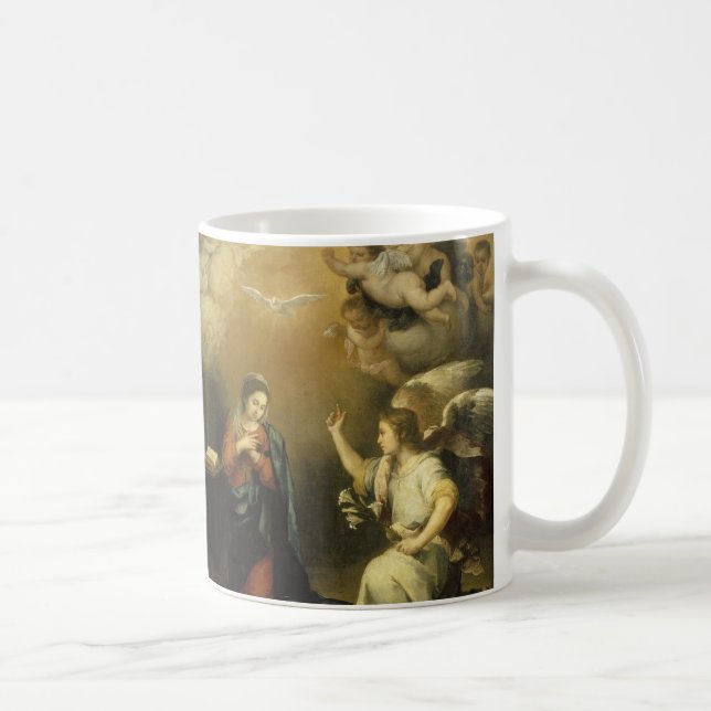 Ankündigung von Mary und Archangel Gabriel Fine Ar Tasse (Rechts)