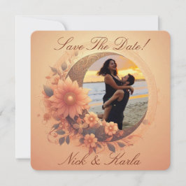 Ankündigung von Moonflower Save the Date Foto