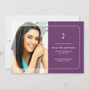 Ankündigung von Music Major Abschluss