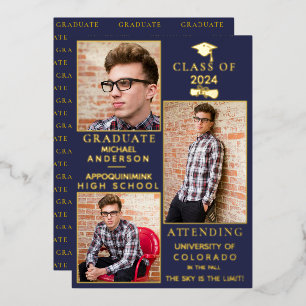 Ankündigung von Navy Gold Foil HS Abschluss