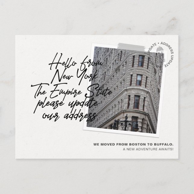 Ankündigung von New York Staat Destination Moving (Vorderseite)