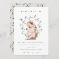 Ankündigung von niedlich Expectant Women Foliage B