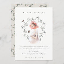 Ankündigung von niedlich Expectant Women Foliage B