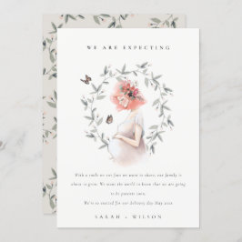 Ankündigung von niedlich Expectant Women Foliage B