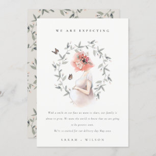 Ankündigung von niedlich Expectant Women Foliage B