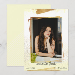 Ankündigung von niedlich-Gelb- und Gold-Gerahmten 