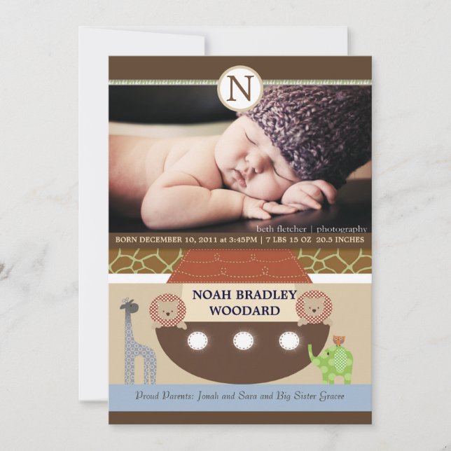 Ankündigung von Noahs Ark Foto (Vorderseite)