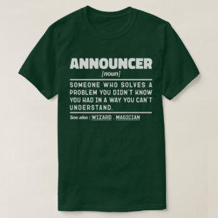 Ankündigung von Noun Dediniation Cool Design T-Shirt