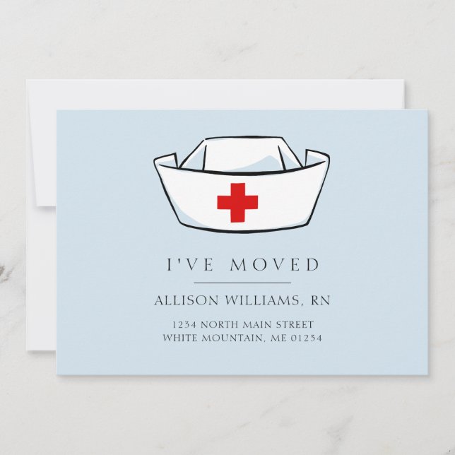 Ankündigung von Nurse Cap Blue Moving (Vorderseite)