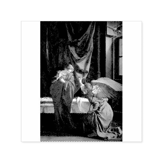 Ankündigung von Orazio an die gesegnete Jungfrau M Permastempel (Design)