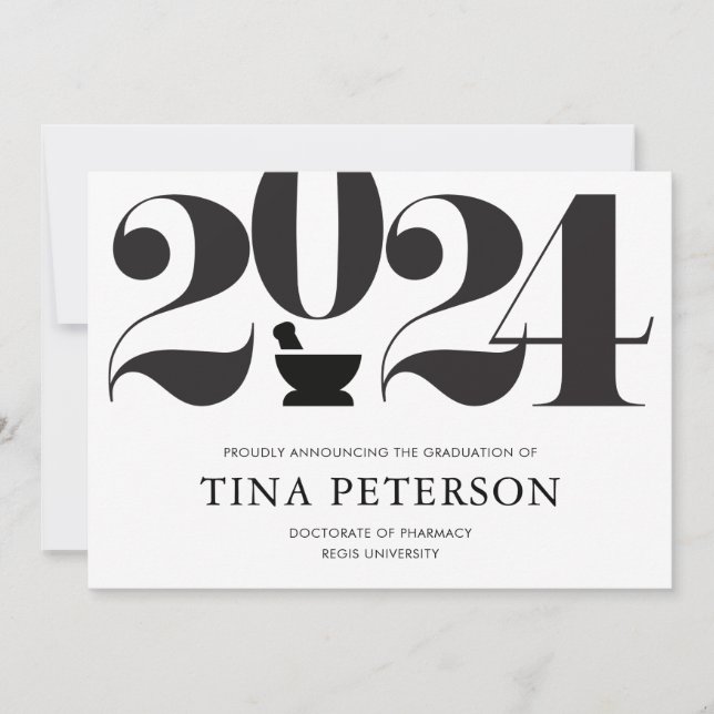 Ankündigung von Pharmacy Abschluss (Vorderseite)