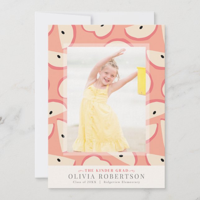 Ankündigung von Pink Apple Girl Foto Abschluss (Vorderseite)