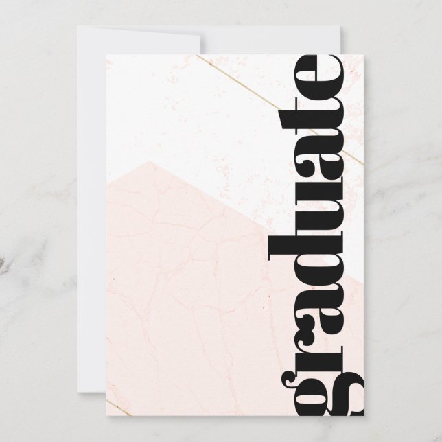 Ankündigung von Pink Ästhetik Foto Graduate (Vorderseite)