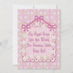 Ankündigung von Pink Frilly Baby Girl