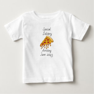 Ankündigung von Pizza Baby Special Delivery T-shirt